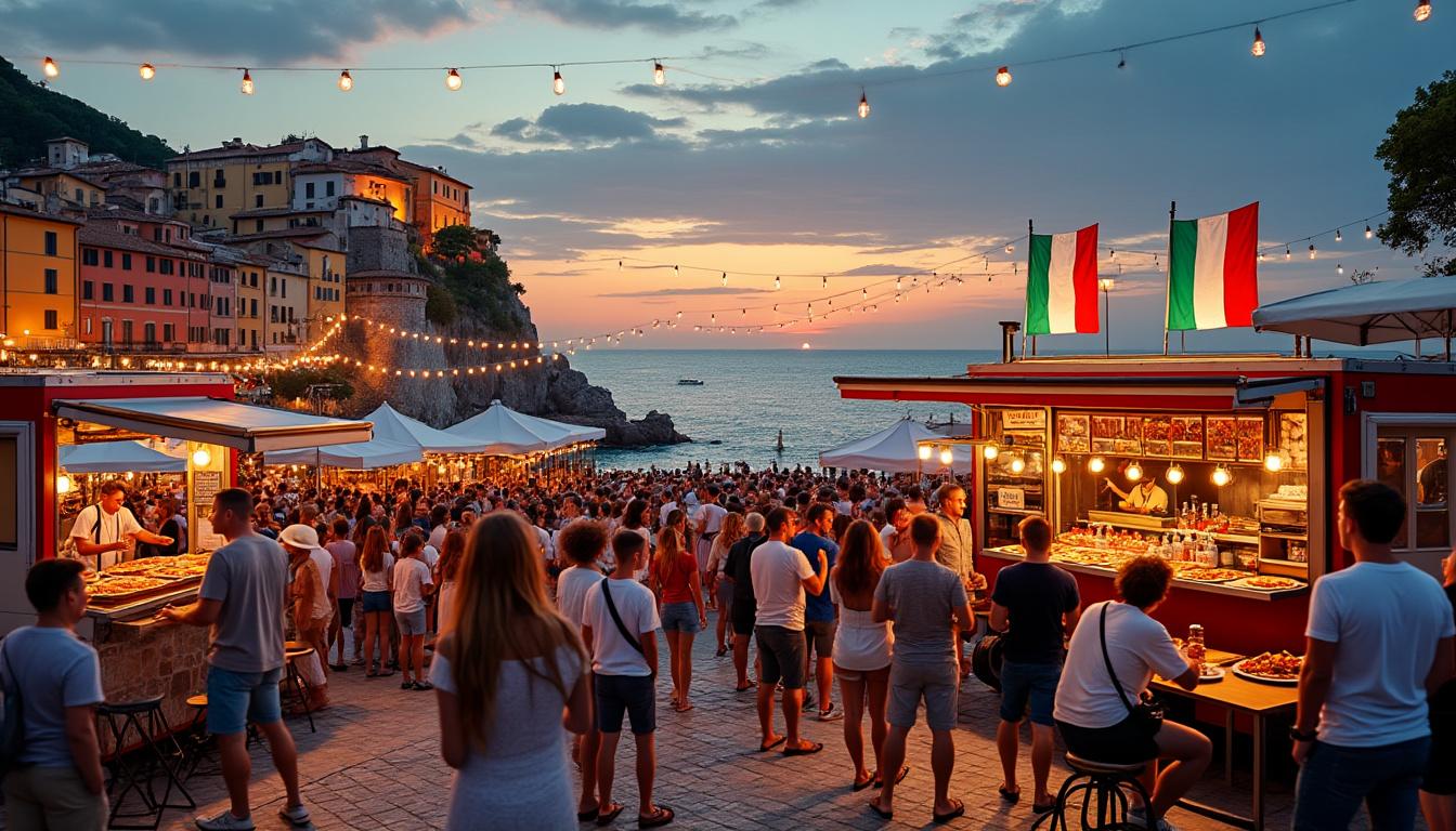 découvrez le célèbre festival italien de street food près de marseille : dégustations gourmandes, ambiance festive et spécialités authentiques vous attendent pour un voyage culinaire inoubliable !
