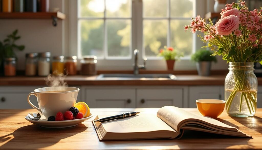 découvrez comment l'heure miroir 04h40 peut inspirer la création d'un rituel matinal apaisant dans votre cuisine, pour bien démarrer la journée avec sérénité et énergie positive.