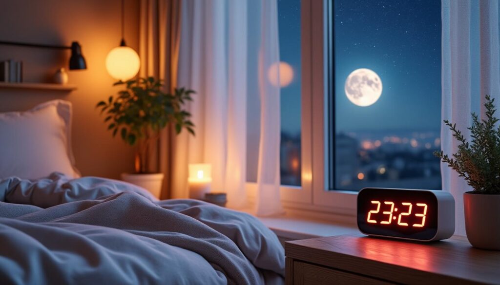 Heure miroir 23h23 : crĂ©er l'ambiance parfaite avant le coucher 3 dĂ©couvrez comment lâheure miroir 23h23 peut vous aider Ă  instaurer une ambiance relaxante avant de dormir. astuces, rituels et conseils pour passer une soirĂ©e sereine et prĂ©parer une nuit paisible.