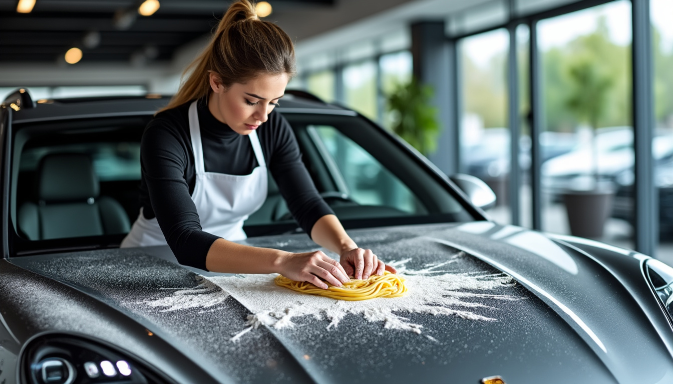 Une cheffe italienne utilise une Porsche Cayenne comme pĂ©trin pour ses dĂ©licieuses pĂątes ! 6 dĂ©couvrez lâincroyable histoire dâune cheffe italienne qui prĂ©pare ses pĂątes maison Ă lâaide dâune porsche cayenne, transformant la cĂ©lĂšbre voiture en pĂ©trin original pour des crĂ©ations culinaires uniques et savoureuses !
