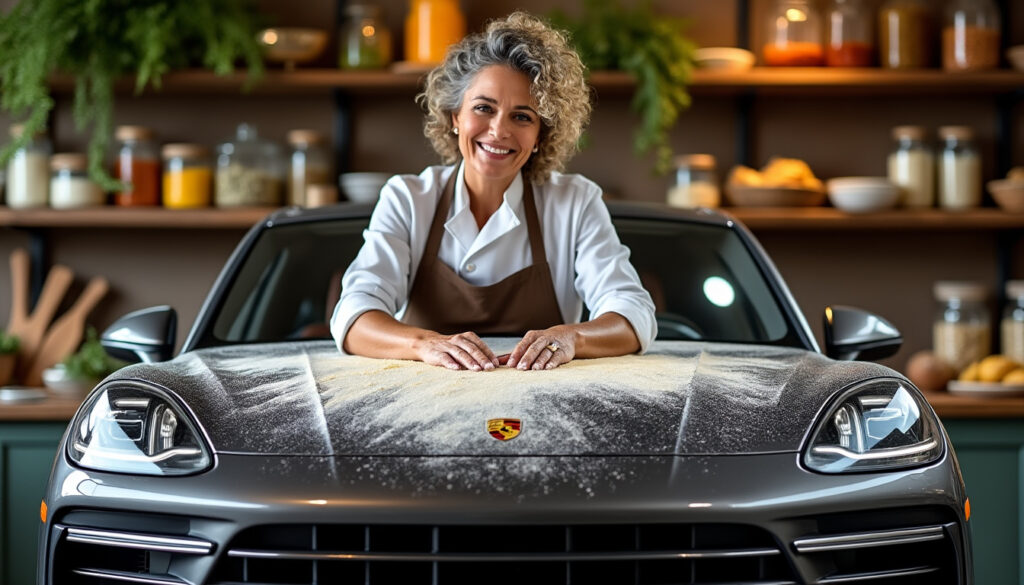 découvrez l’histoire insolite d’une cheffe italienne qui prépare ses délicieuses pâtes fraîches en utilisant le moteur de sa porsche cayenne comme pétrin. une fusion étonnante entre passion culinaire et amour de l’automobile !
