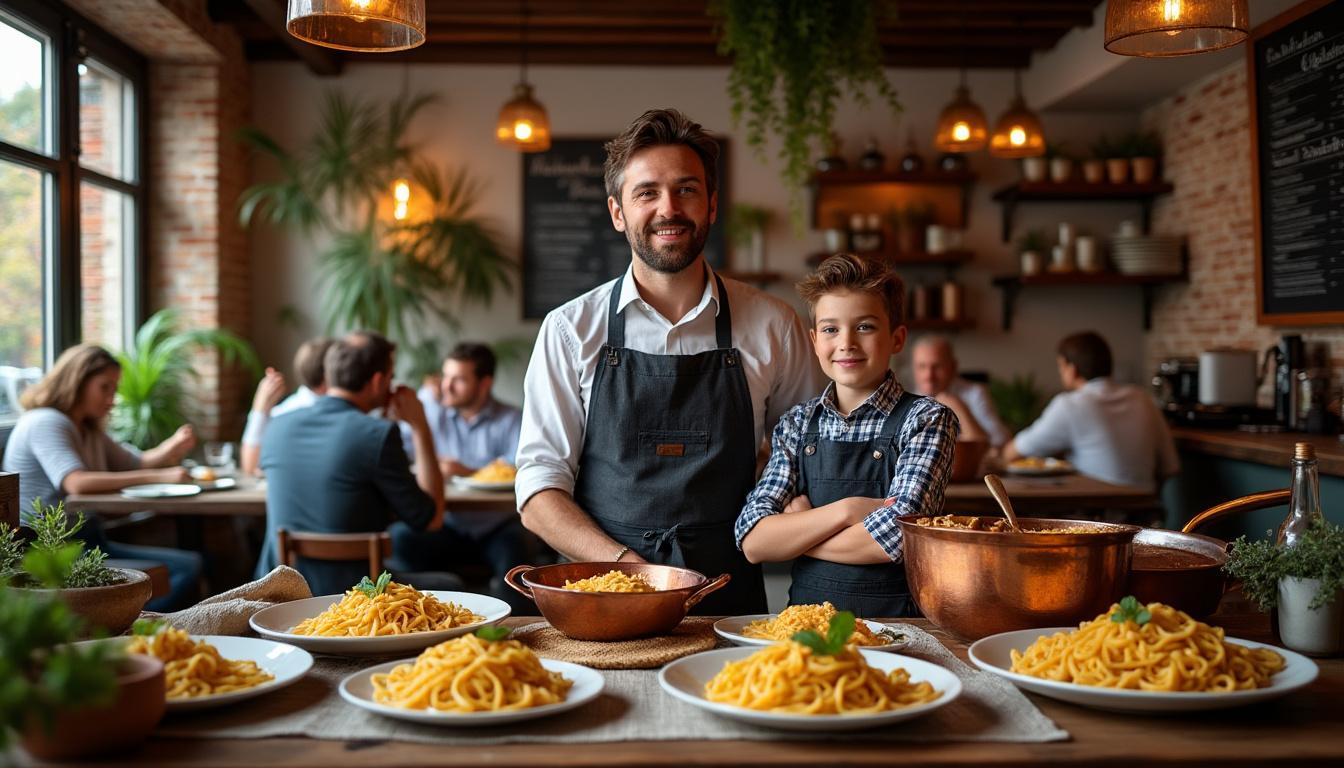 Altkirch : La Pasta di Papa, une délicieuse aventure culinaire entre père et fils dans l'univers de la gastronomie italienne 6 découvrez la pasta di papa à altkirch, où un père et son fils vous invitent à savourer une authentique cuisine italienne dans une ambiance chaleureuse et familiale. une aventure culinaire à ne pas manquer !
