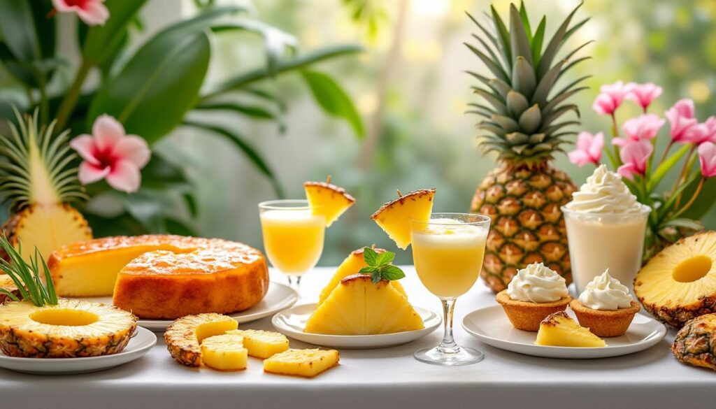 découvrez 10 idées de desserts faciles et gourmands à base d'ananas pour surprendre et régaler vos invités. inspirez-vous de recettes fraîches et originales pour finir votre repas sur une note exotique et savoureuse !