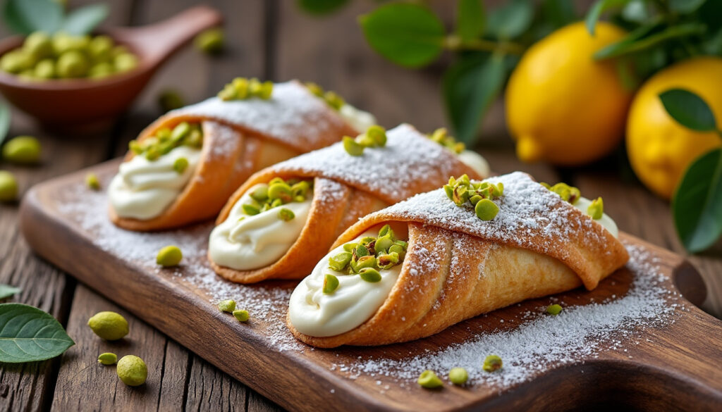 découvrez les délices siciliens avec notre recette authentique de cannoli fourrés à la ricotta : une pâtisserie croustillante, garnie d’une crème douce et onctueuse, pour un voyage gourmand en italie.
