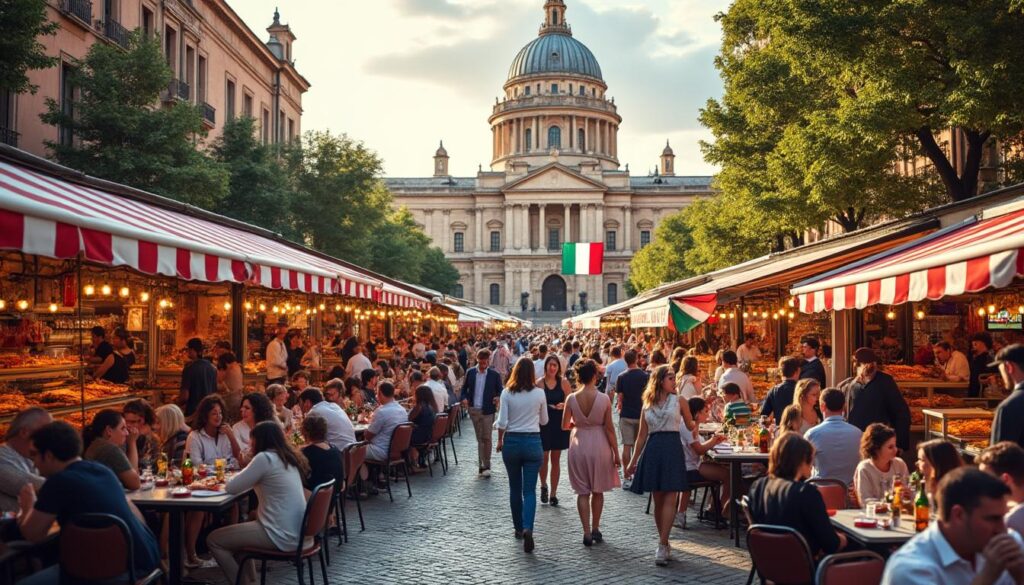 plongez dans l’ambiance italienne près du capitole de toulouse ! profitez d’une expérience immersive, festive et gourmande inspirée par la dolce vita, jusqu’au 27 octobre. ne manquez pas cet événement aux saveurs et à l’art de vivre italiens.