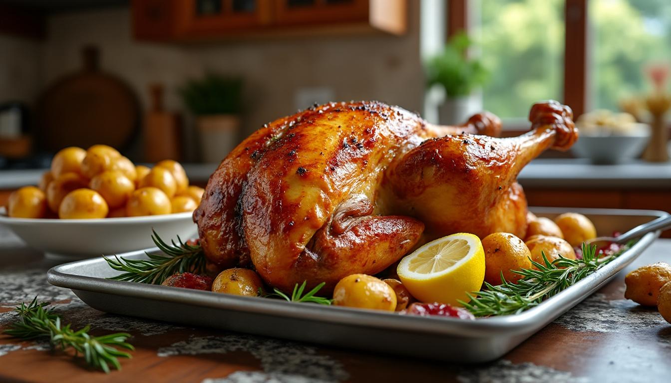 découvrez comment préparer une cuisse de dinde au four ultra tendre et savoureuse grâce à notre recette facile. idéale pour un repas convivial et plein de goût, à essayer sans tarder !