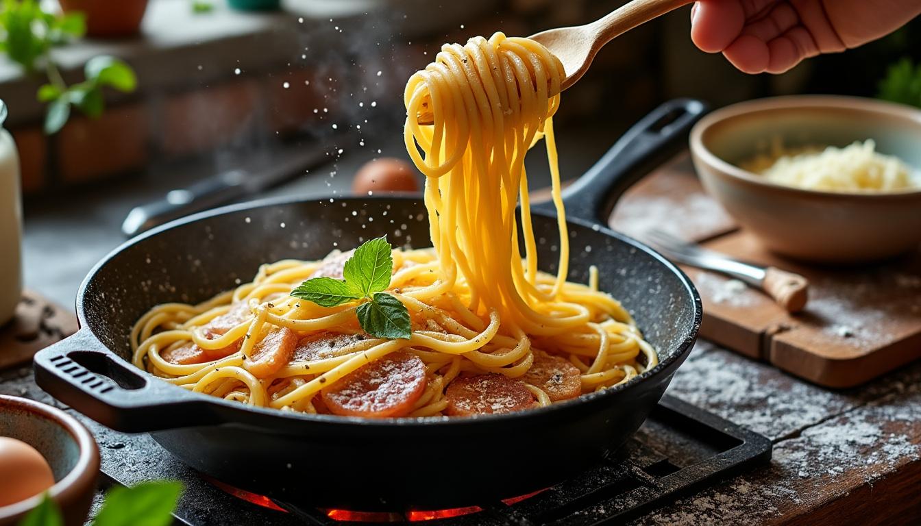 La controverse italienne autour dâun pot de sauce carbonara Ă la crĂšme : une bataille dâidentitĂ© culinaire enflammĂ©e 6 dĂ©couvrez la controverse italienne sur l'utilisation de la crĂšme dans la sauce carbonara, un dĂ©bat passionnĂ© qui reflĂšte une vĂ©ritable bataille d'identitĂ© culinaire en italie.