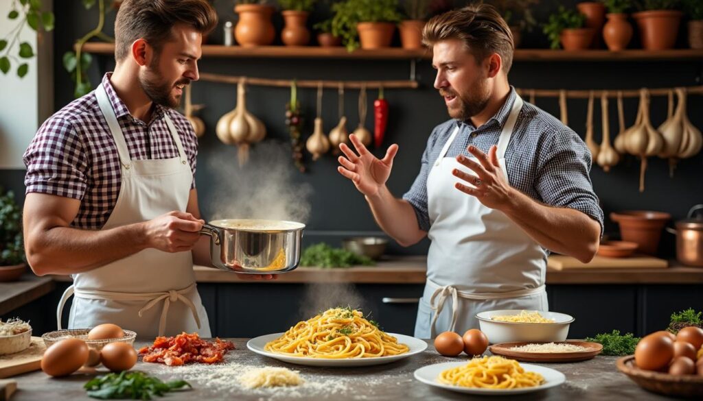 La controverse italienne autour d’un pot de sauce carbonara à la crème : une bataille d’identité culinaire enflammée 11 découvrez la controverse italienne qui divise les gourmets : l'utilisation de la crème dans la sauce carbonara suscite un débat passionné sur l'authenticité et l'identité culinaire italienne.