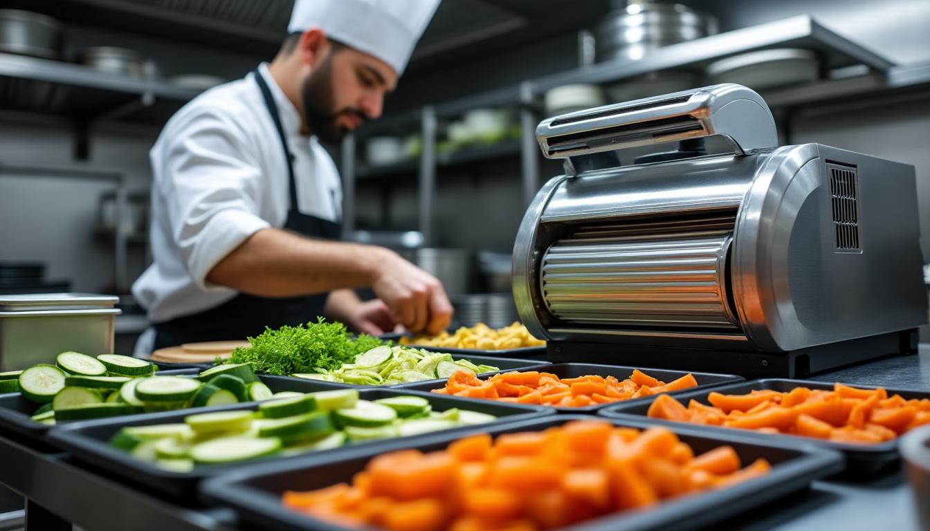 découvrez les avantages d'un coupe-légumes professionnel pour votre restaurant : gain de temps, qualité constante et hygiène améliorée pour une cuisine efficace et raffinée.