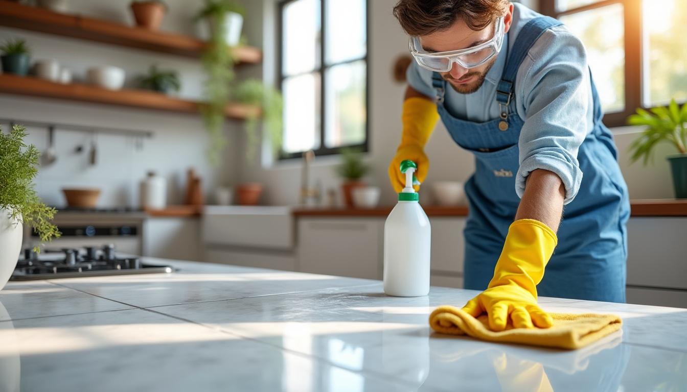 Temps d’action idéal de l’acide chlorhydrique sur carrelage : obtenez un résultat éclatant sans effort ! 6 découvrez le temps d'action optimal de l'acide chlorhydrique pour nettoyer votre carrelage efficacement et obtenir un résultat éclatant sans effort, tout en protégeant vos surfaces.