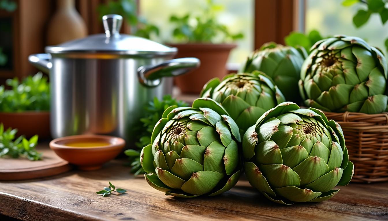 Cuisson des artichauts à la cocotte minute : le mode d'emploi simple pour réussir à tous les coups 6 découvrez comment cuire parfaitement vos artichauts à la cocotte minute grùce à notre guide simple et rapide. astuces et conseils pour une cuisson réussie à chaque fois.