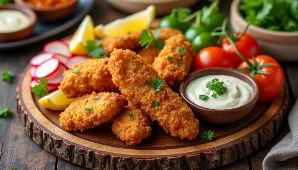 explorez nos accompagnements délicieux et faciles à préparer pour rendre vos nuggets croustillants encore plus savoureux et irrésistibles.