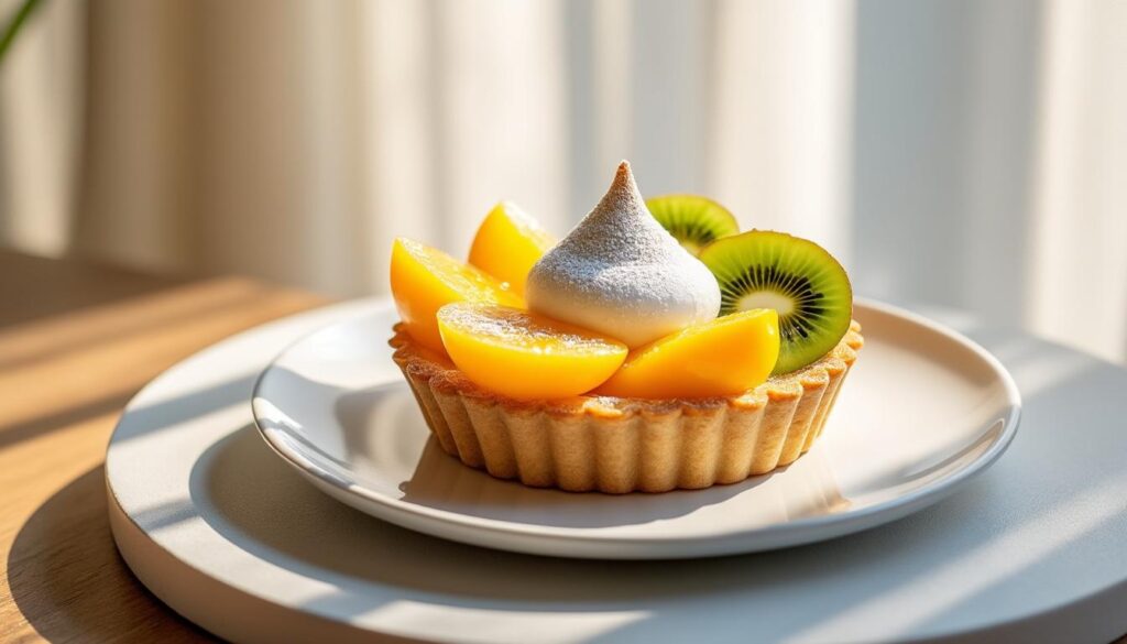 découvrez la recette facile de la tartelette nuage exotique pour épater tous vos invités avec un dessert léger et savoureux aux saveurs tropicales.