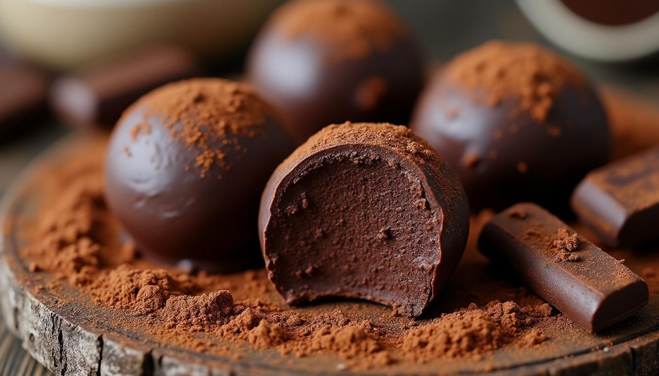 découvrez les secrets des vraies gourmandises artisanales avec nos délicieuses truffes au chocolat, savourant un plaisir authentique et raffiné.