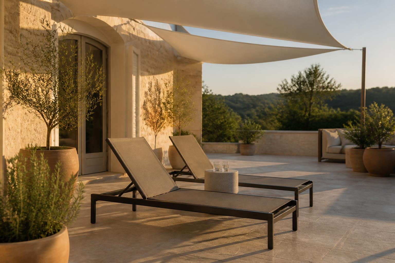 découvrez les modèles de bains de soleil qui métamorphosent votre terrasse en un véritable coin de toscane, pour des moments de détente sous le soleil.