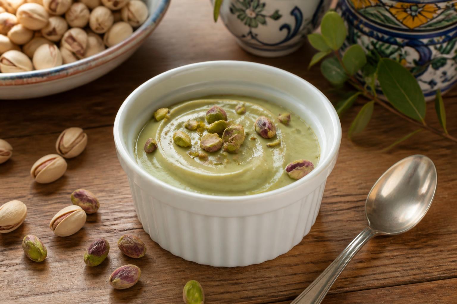 découvrez notre recette irrésistible de crème de pistache pour sublimer tous vos desserts avec une touche gourmande et délicate.
