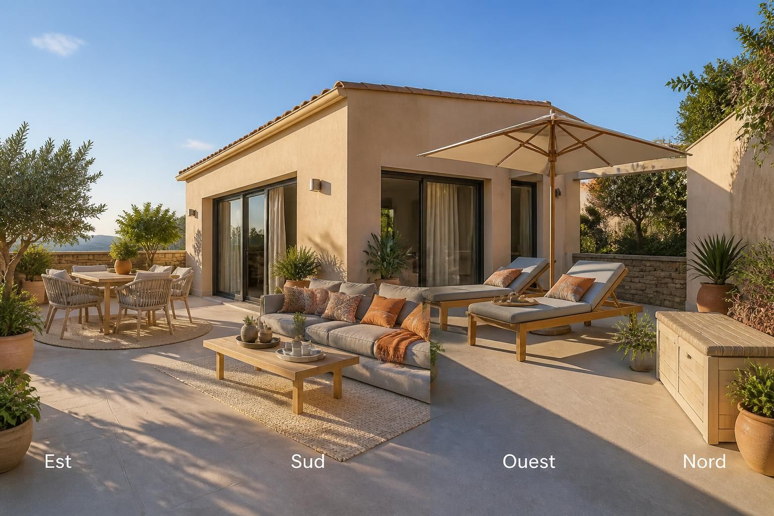 découvrez nos conseils pour choisir le mobilier de jardin idéal en fonction de l'orientation de votre terrasse, afin de profiter pleinement de votre espace extérieur.