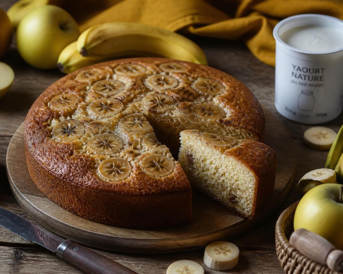 apprenez à préparer facilement un gâteau banane yaourt moelleux et délicieux grâce à notre recette inratable, idéale pour un dessert gourmand et convivial.