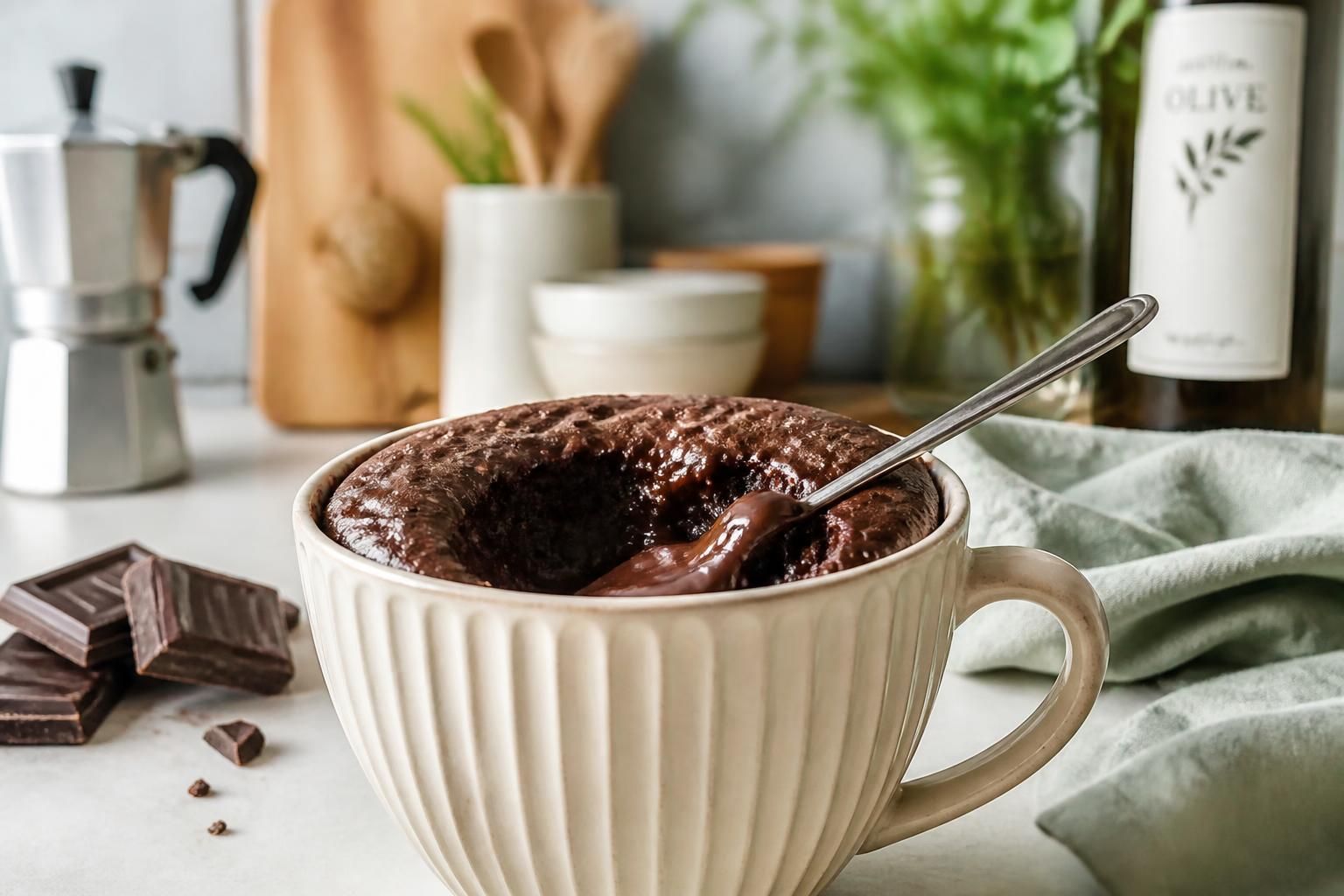 découvrez notre recette facile de gâteau au chocolat au micro-ondes, un dessert rapide et gourmand à savourer en quelques minutes.