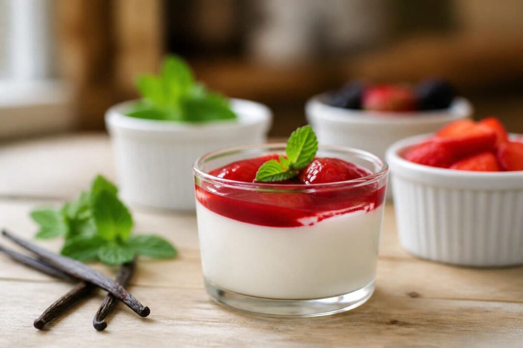 découvrez la recette italienne ultra simple de la panna cotta, un dessert crémeux et raffiné qui épate toujours vos invités avec élégance.