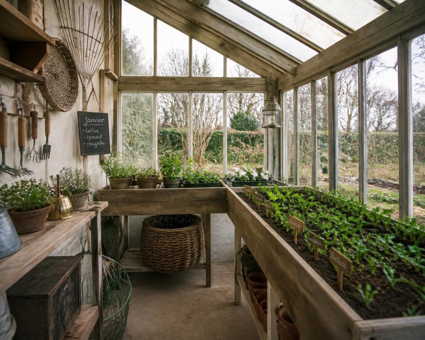Que planter en janvier sous abri ? 2 découvrez quelles plantes semer ou repiquer en janvier sous abri pour préparer votre potager au printemps. conseils pratiques pour réussir vos cultures hivernales protégées.