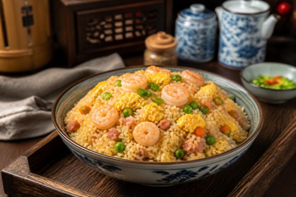 découvrez la recette authentique du riz cantonais pour un repas savoureux qui ravira vos papilles et replongera vos sens dans les saveurs traditionnelles de la cuisine asiatique.