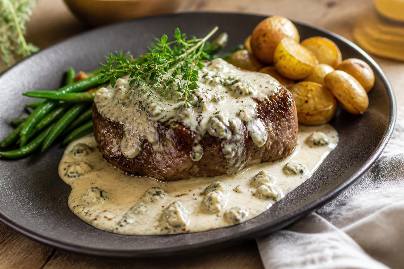découvrez notre sauce roquefort, l'alliée parfaite pour sublimer vos plats avec une saveur intense et crémeuse unique. idéale pour accompagner viandes, pâtes et légumes.