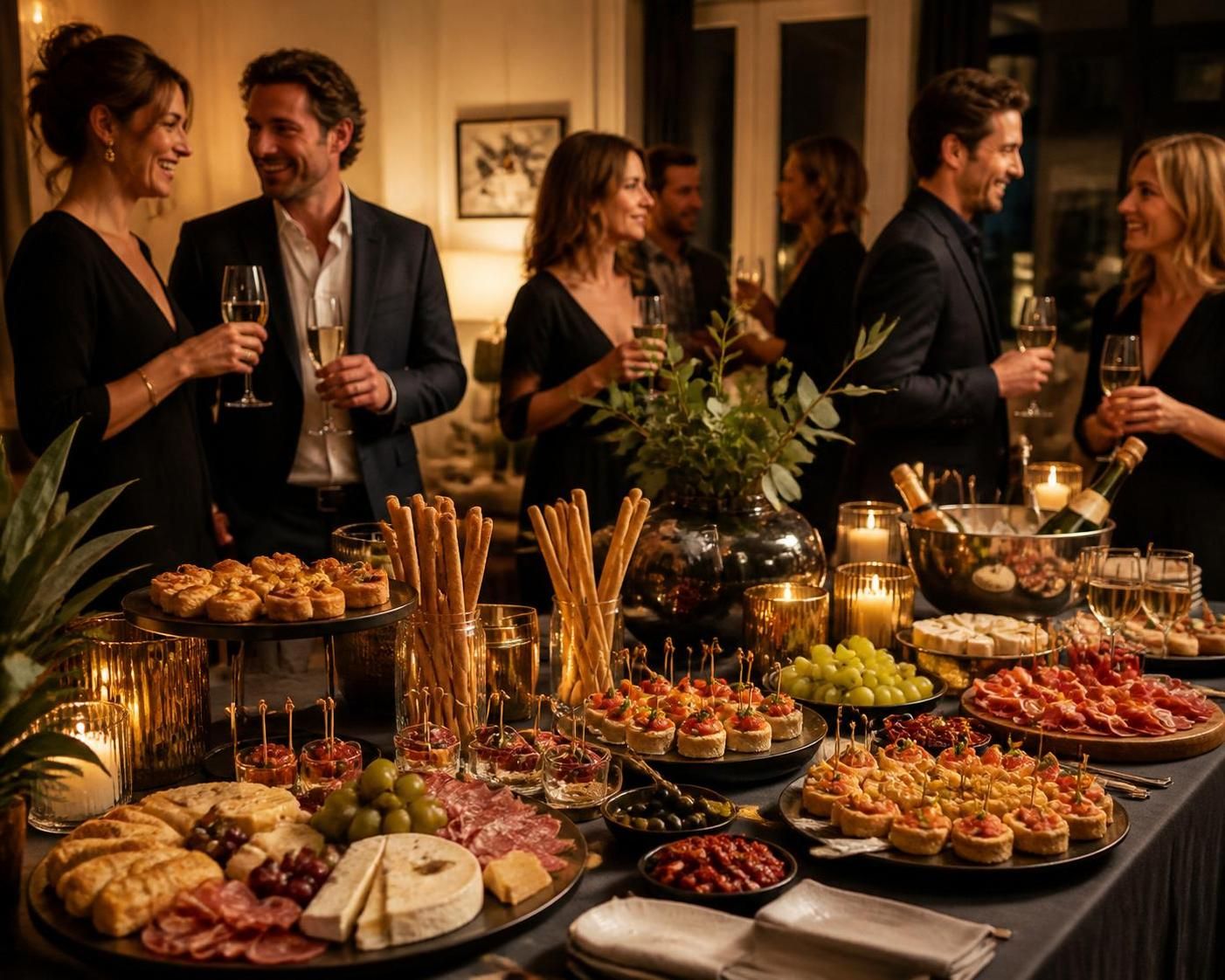 Apéro dinatoire : que faire pour réussir votre soirée conviviale ? 2 découvrez nos astuces et idées pour réussir votre apéro dinatoire et passer une soirée conviviale inoubliable entre amis ou en famille.