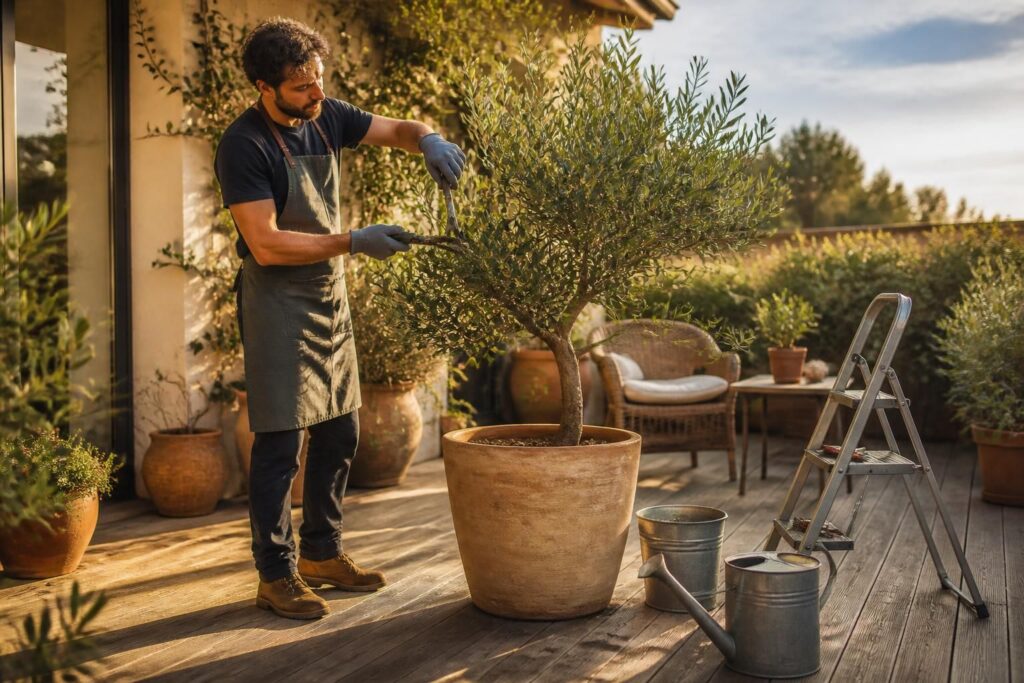 apprenez comment tailler correctement un olivier en pot sur votre terrasse pour favoriser sa croissance et maintenir sa beauté tout au long de l'année.