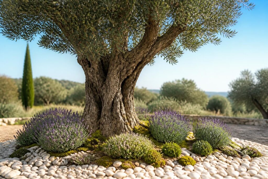 découvrez comment sublimer votre olivier en choisissant les meilleures plantes et décorations à installer à son pied pour un jardin harmonieux et élégant.