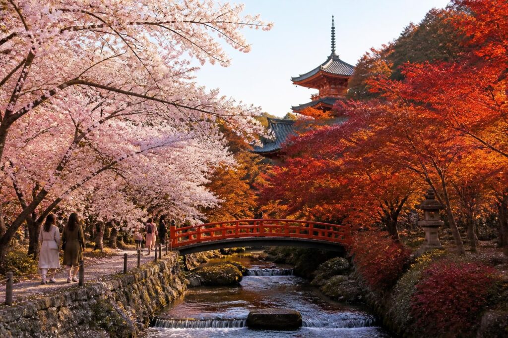découvrez les meilleures périodes pour visiter le japon et admirer la beauté des cerisiers en fleurs au printemps et des érables flamboyants en automne.