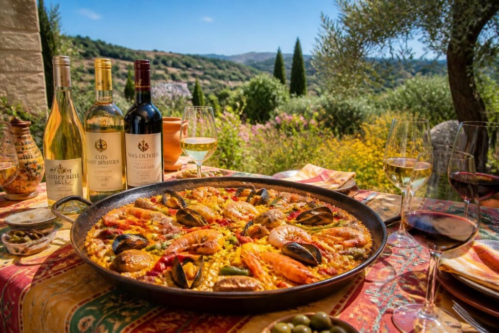 découvrez quel vin choisir pour accompagner votre paëlla et rester dans l'ambiance du sud de la france avec des accords parfaits.