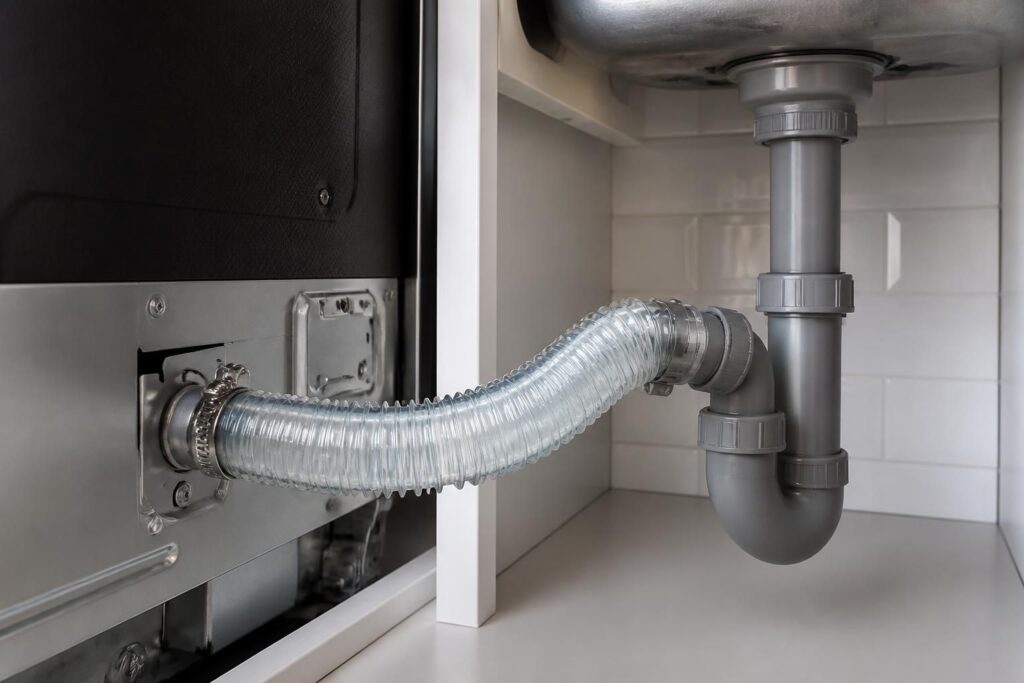 découvrez comment réaliser le montage correct du raccord d'évacuation de votre lave-vaisselle pour assurer une installation efficace et éviter les fuites.