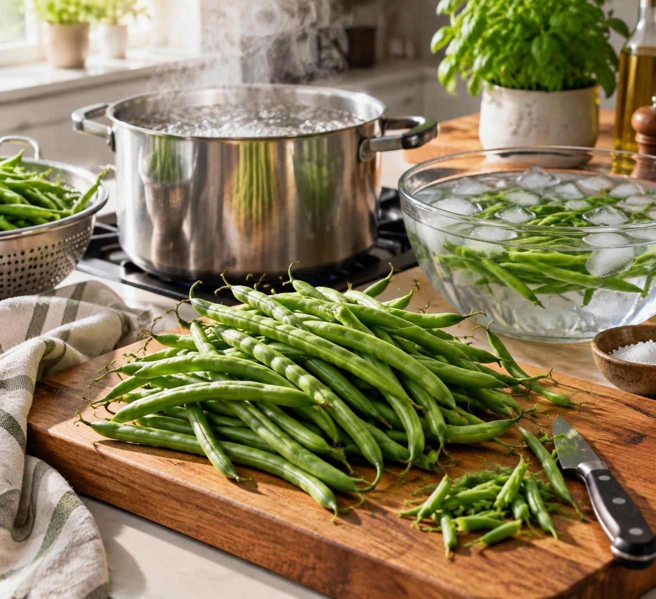 Congeler des haricots verts frais sans qu'ils deviennent mous 2 découvrez comment congeler des haricots verts frais pour préserver leur texture et éviter qu’ils deviennent mous après décongélation.