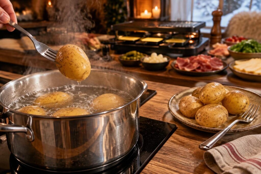 découvrez combien de temps cuire les pommes de terre pour une raclette et comment les garder bien chaudes jusqu’au repas.