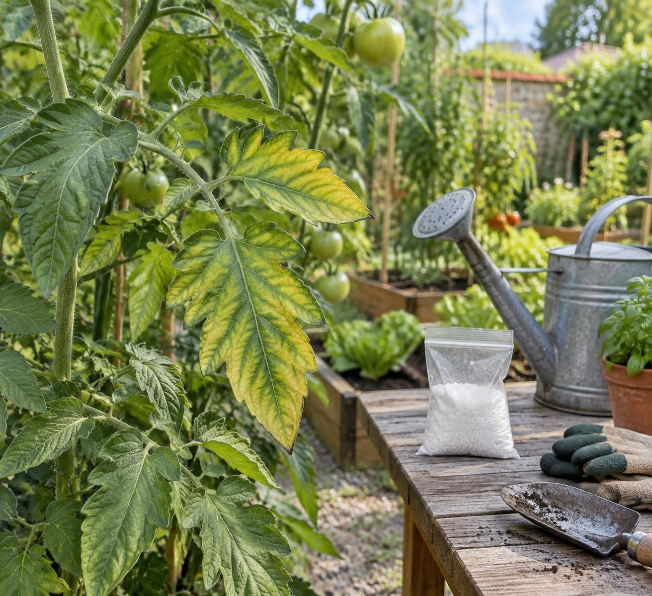 Sel d'Epsom au jardin : à quoi il sert vraiment 2 découvrez à quoi sert vraiment le sel d’epsom au jardin, quand l’utiliser pour corriger une carence en magnésium et pourquoi éviter les usages inutiles.