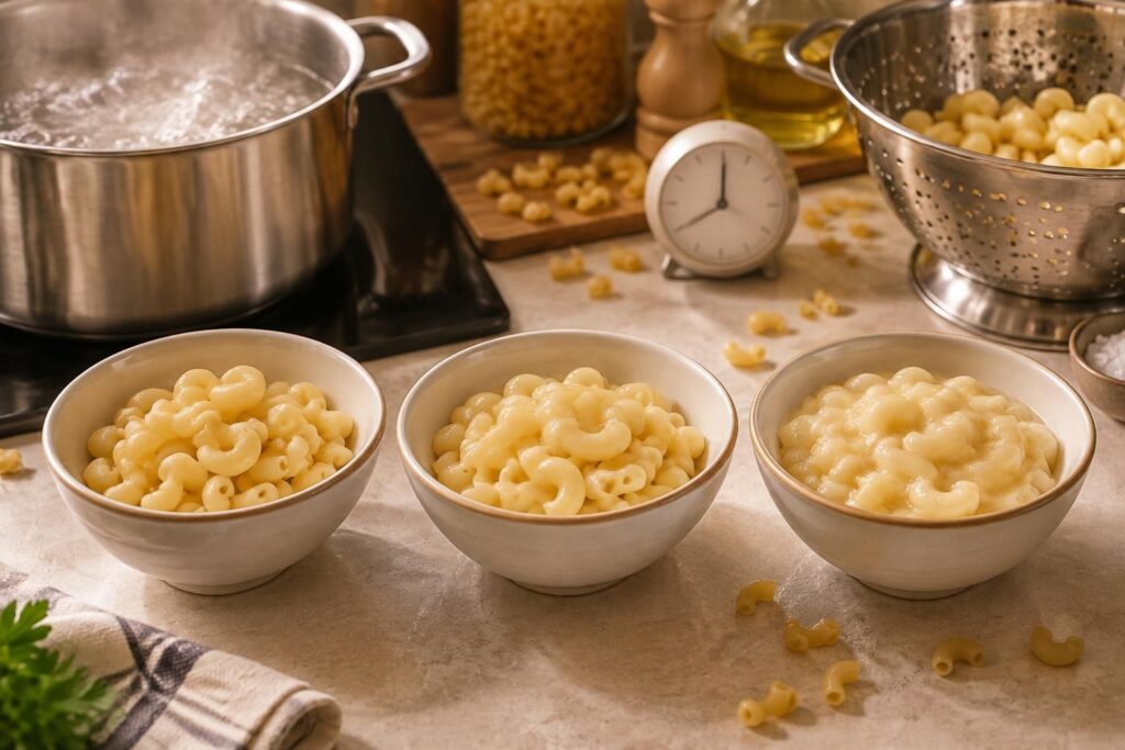 découvrez le temps de cuisson idéal des coquillettes selon la texture souhaitée : al dente, tendres ou fondantes.